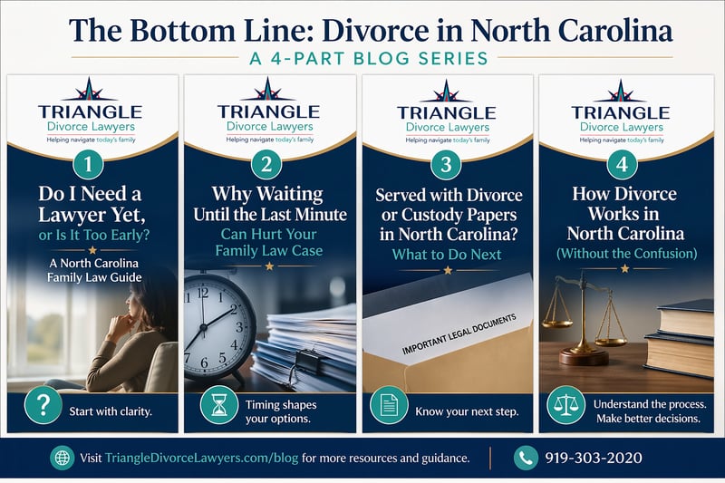 Blog - Series - The Bottom Line - Divorce in NC - Main Graphic